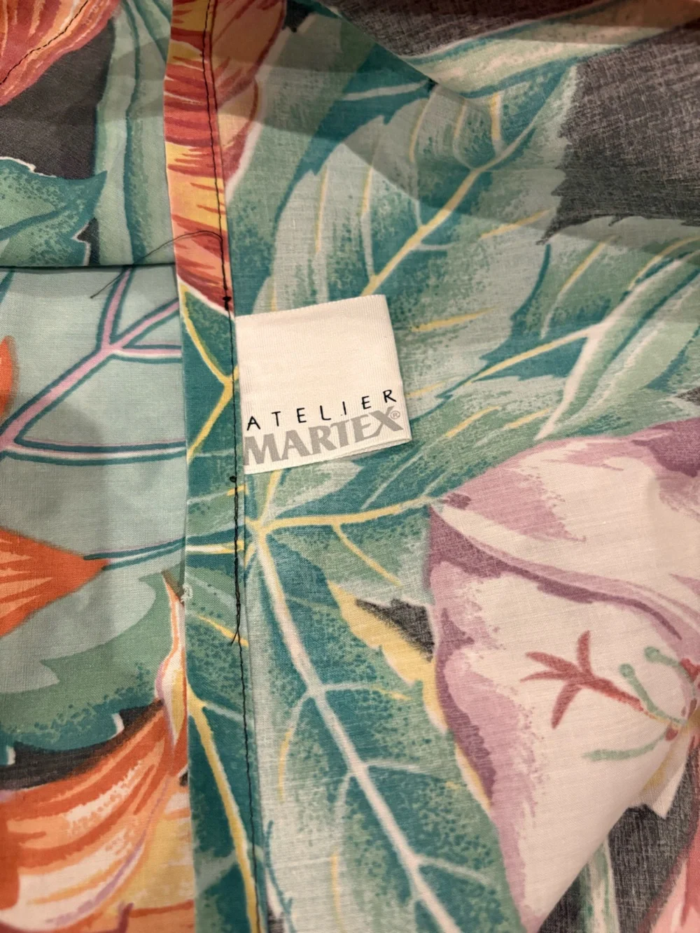 VTG Atelier MARTEX floral full sheet set fitted flat + 2 cases